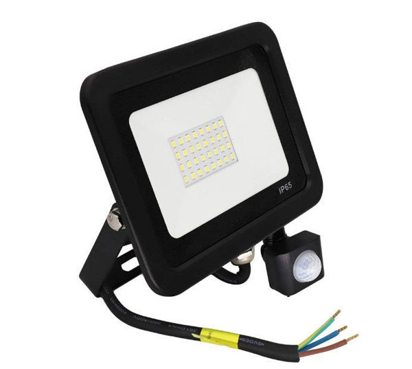 Imagen de Reflector 20w Ultra Fino Luz Fria Con Sensor