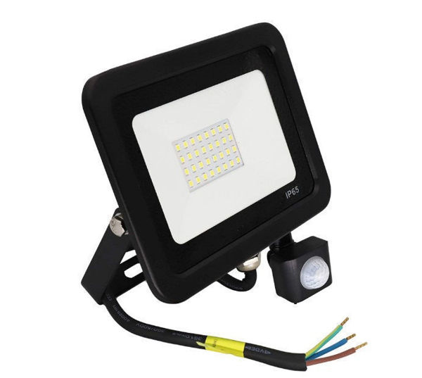 Imagen de Reflector 50w Ultra Fino Luz Fria Con Sensor