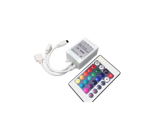Imagen de Controller LED 24 teclas infrarrojo p/rgb