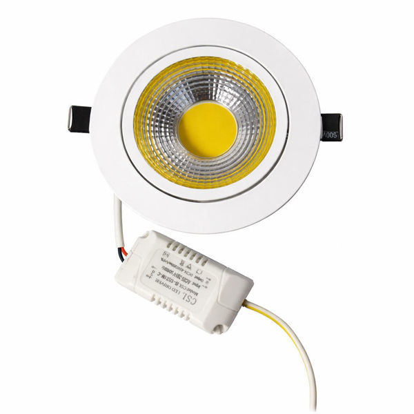 Imagen de Downlight embutir 10w luz calida ajustable blanco
