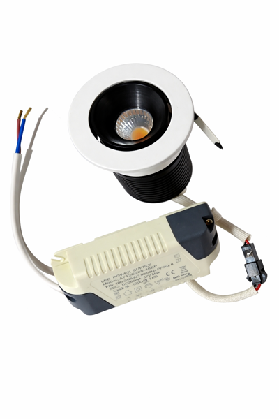 Imagen de Downlight embutir ajustable 10w blanco luz calida