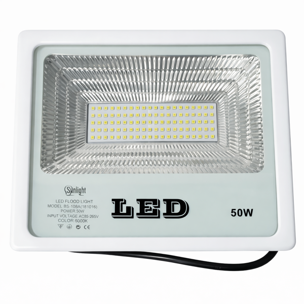 Imagen de Reflector Carcasa Blanca 50w Luz Fria