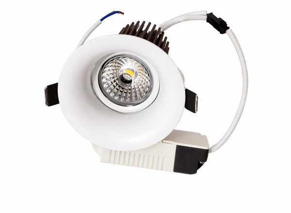Imagen de Downlight de embutir Ajustable 10w Blanco luz calida cob