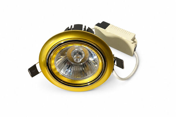 Imagen de Downlight embutir 10w Dorado luz calida ajustable