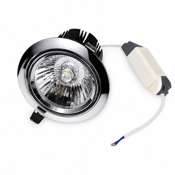 Imagen de Downlight embutir  aluminio  ajustable  20w luz calida
