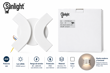 Imagen de Lampara aplique de pared 4 luces 4x1w calida blanca